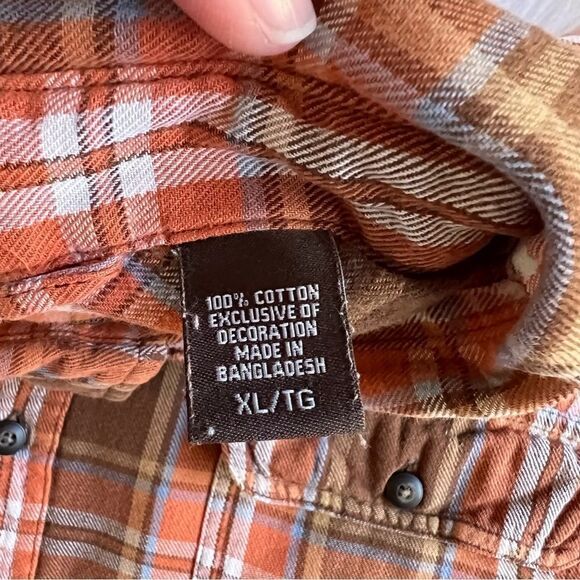 GorpCore Men’s Timberland Plaid Flannel Size XL - Picture 4 of 4